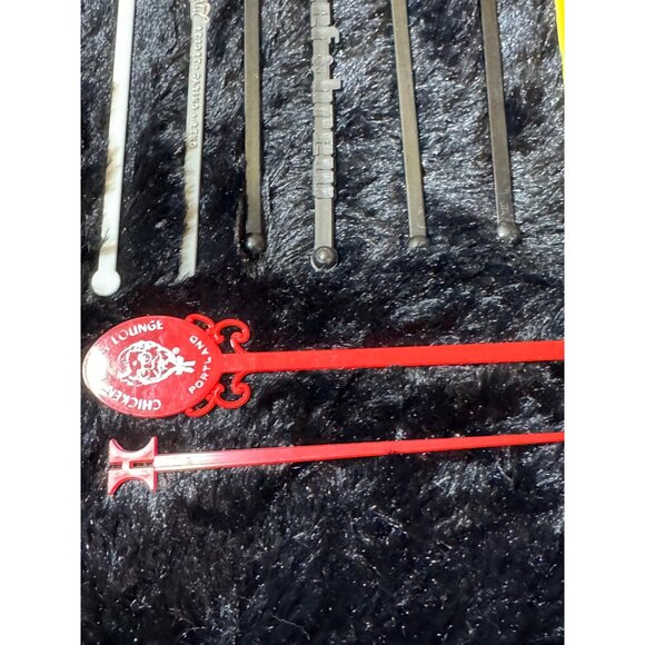 Vintage Assorted Cocktail  Swizzle Stir Sticks Collection  Lot Of 17 - Picture 6 of 7